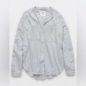 Aerie Roll With It Lightweight Fleece Shirt